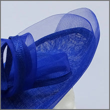 Load image into Gallery viewer, Cobalt Blue Special Occasion Disc Fascinator Hatinator