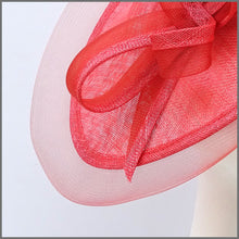 Load image into Gallery viewer, Coral Disc Fascinator Hatinator on Headband