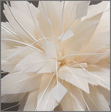 Load image into Gallery viewer, Delicate Peach &amp; White Feather Flower Fascinator
