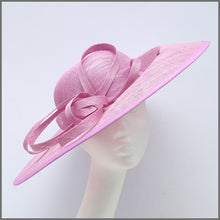 Load image into Gallery viewer, Elegant Candy Pink Hatinator on Headband for Formal Event