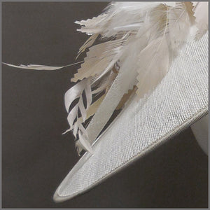 Hatinator for Ladies day in White & Oyster