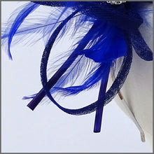 Load image into Gallery viewer, Large Lightweight Headpiece in Cobalt Blue