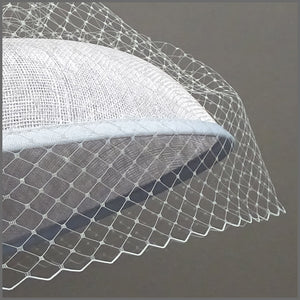 Derby Day Hat in Silver Grey & Navy