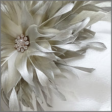 Load image into Gallery viewer, Occasion Feather Fascinator in Champagne Gold for Formal Event