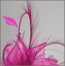 Load image into Gallery viewer, Peony Pink Rose Wedding Fascinator on Headband