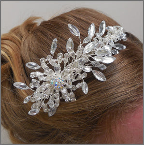 Sparkly Crystal & Diamanté Bridal Side Tiara