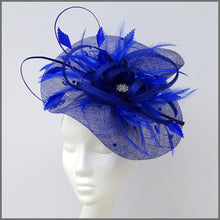 Load image into Gallery viewer, Special Occasion Feather Hatinator in Regal Blue