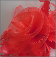 Load image into Gallery viewer, Stunning Red Rose Crinoline Occasion Hatinator