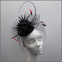 Load image into Gallery viewer, Web Effect Black Spider Halloween Headpiece
