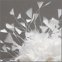 Load image into Gallery viewer, Bridal Wedding Feather Fascinator with Veil in White