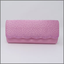 Load image into Gallery viewer, Women&#39;s Candy Pink Satin Clutch Evening Bag