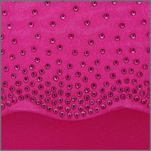 Load image into Gallery viewer, Women&#39;s Fuschia Pink Satin Clutch Bag with Diamanté